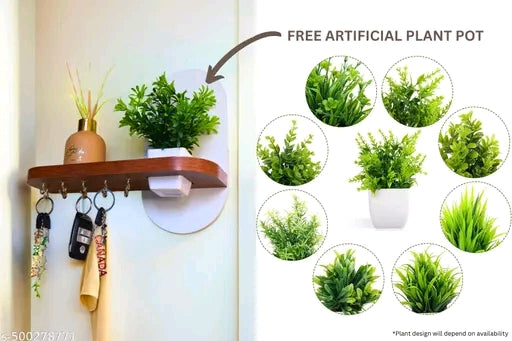 Engineered wood key holder for home / wall stylish key holder